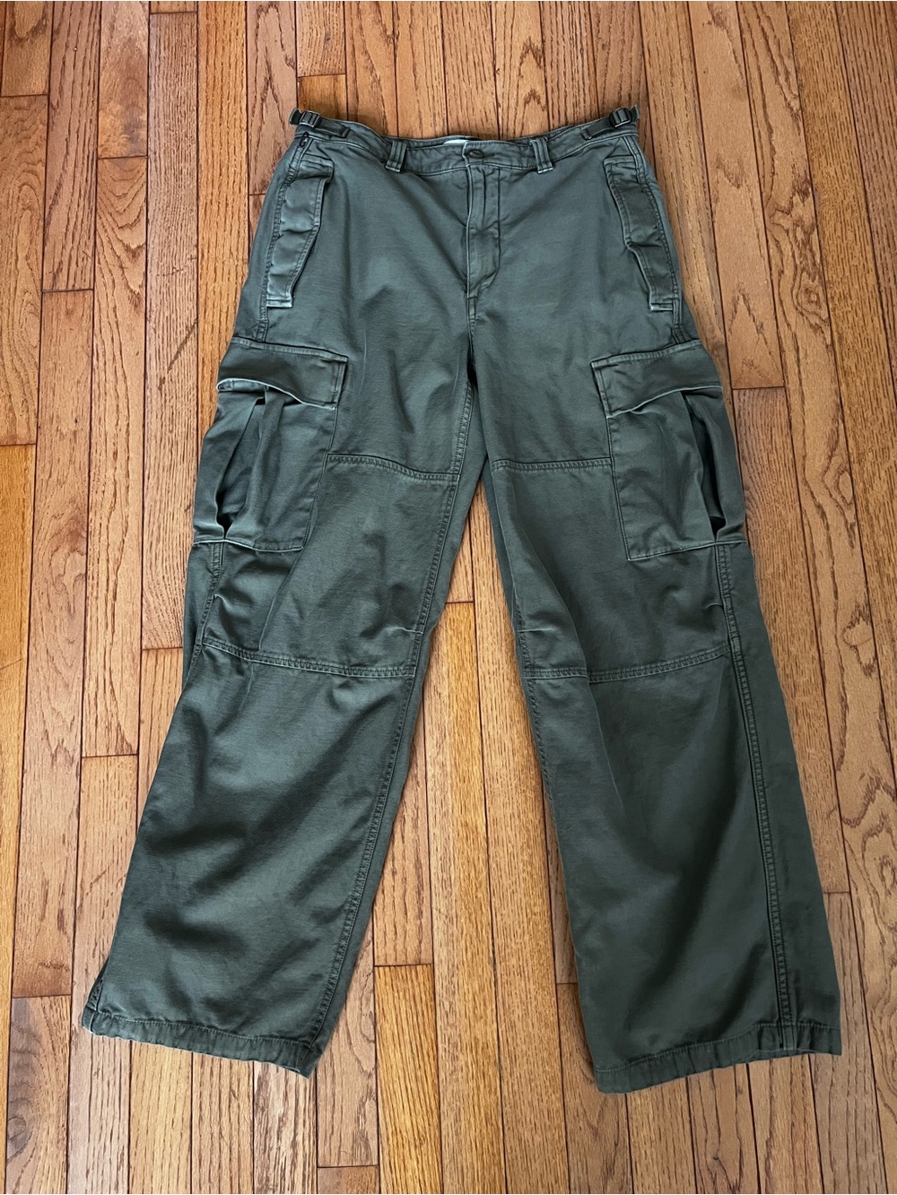 TNA Olive Green Cargo Pants with Multiple Pockets